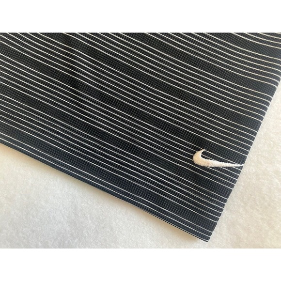 Nike Golf Dri-Fit Men’s XL Black Gray Striped Golf Polo Shirt - Picture 3 of 8